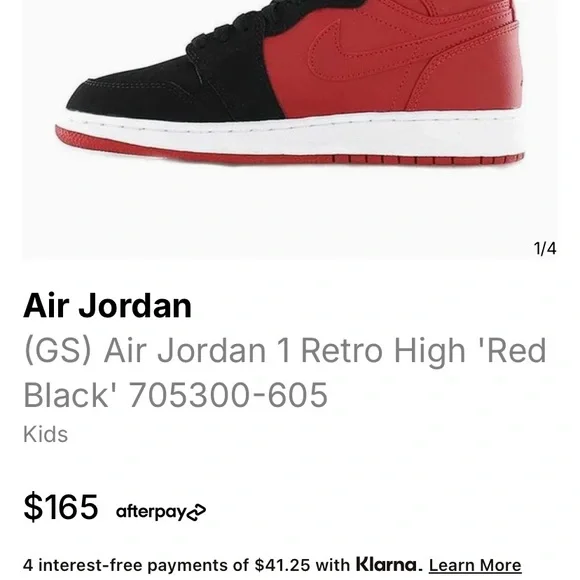 Nike Air Jordan 1 High “Red Black” Sneakers - Picture 11 of 11